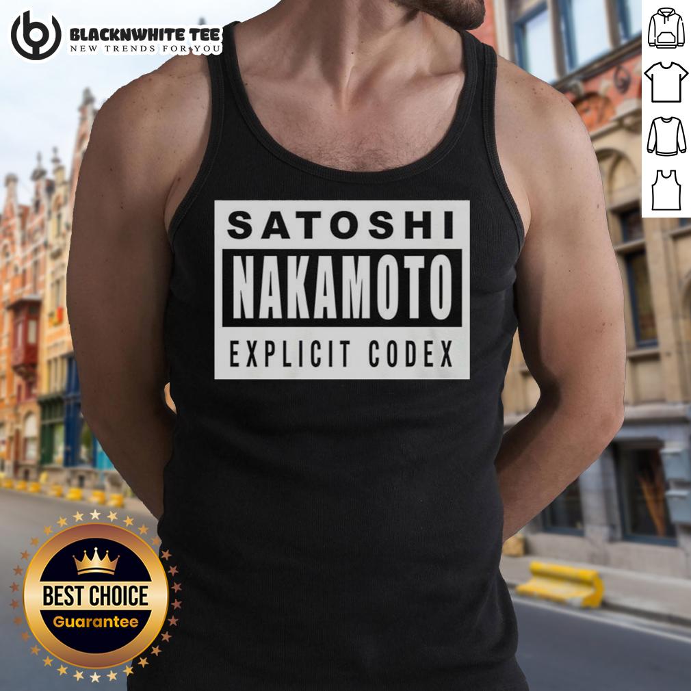 Nice Satoshi Nakamoto Explicit Codex T-Shirt - Image 4