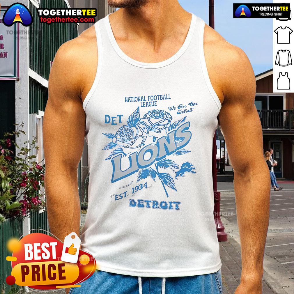 Original Detroit Lions Rose National Football League Est 1934 T-Shirt - Image 4