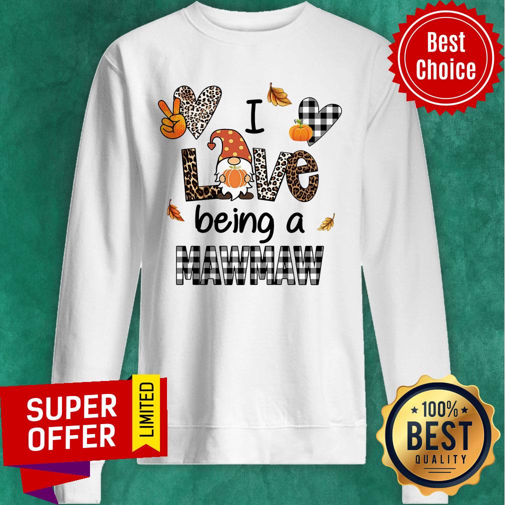 Fall I Love Being A Mawmaw Leopard Pumpkin Shirt - Image 5