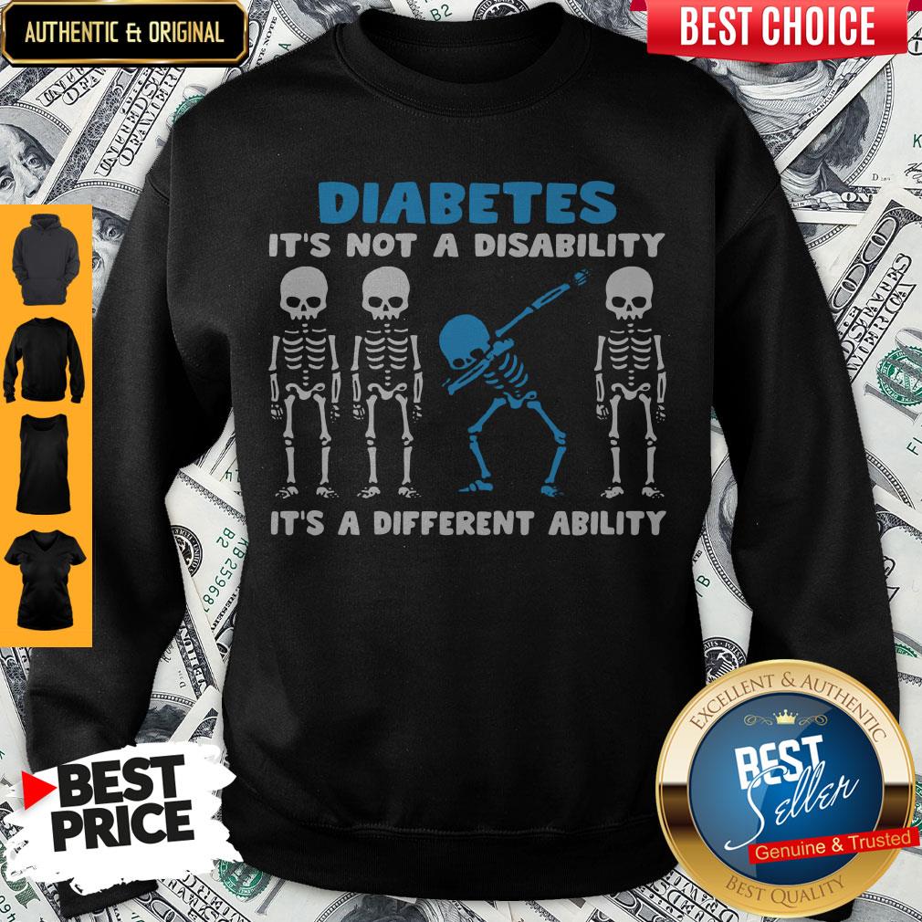 Official Diabetes It's A Different Ability Shirt - Image 5