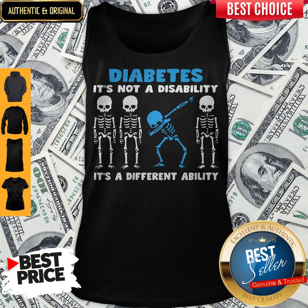 Official Diabetes It's A Different Ability Shirt - Image 4