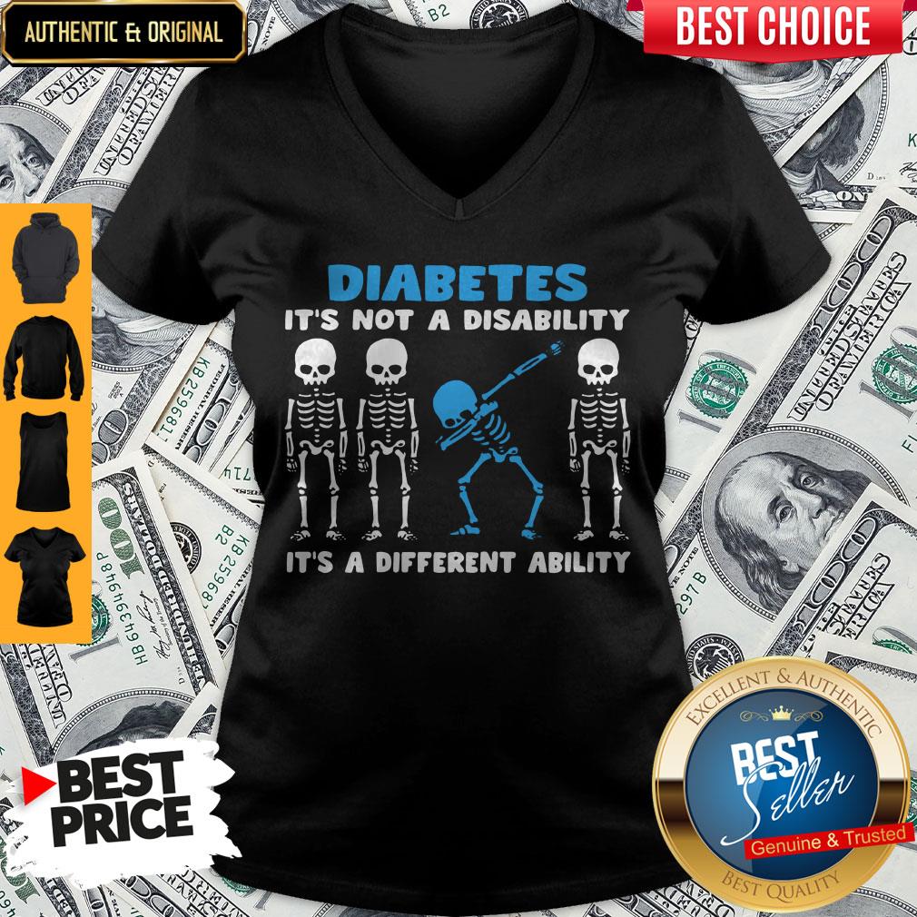 Official Diabetes It's A Different Ability Shirt - Image 3