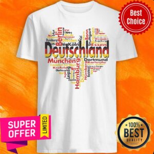 Top Germany Deutschland Heart Citie Shirt