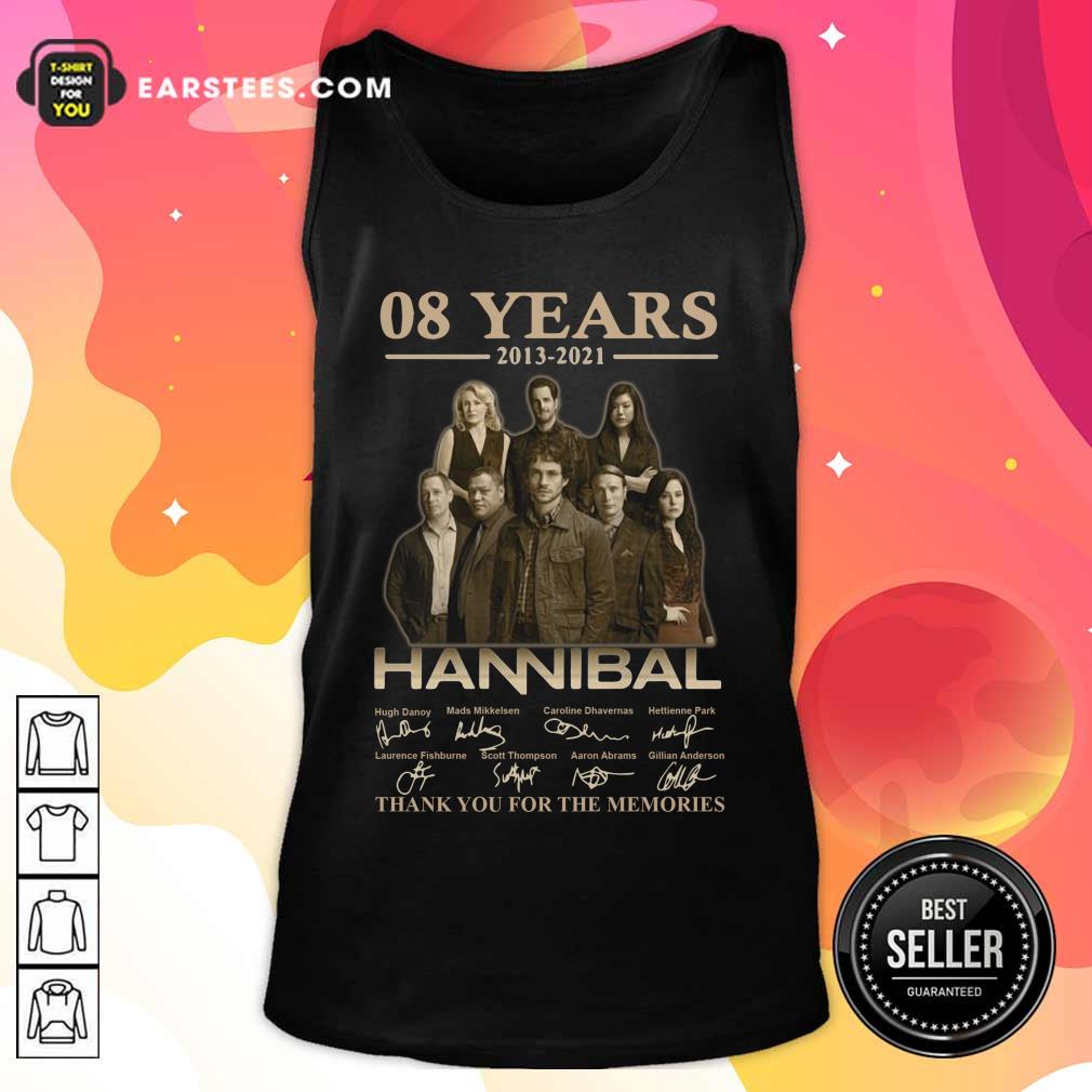 08 Years 2013-2021 Hannibal Thank You For The Memories Signatures Shirt - Image 2