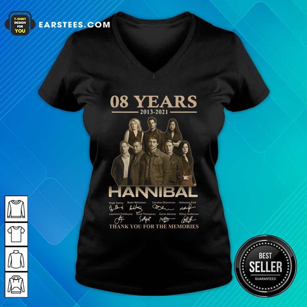 08 Years 2013-2021 Hannibal Thank You For The Memories Signatures Shirt - Image 5
