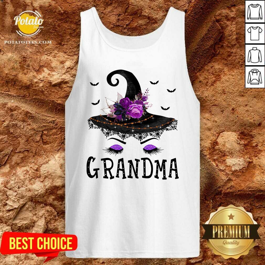 Pretty Grandma Witch Hat Halloween Shirt - Image 3