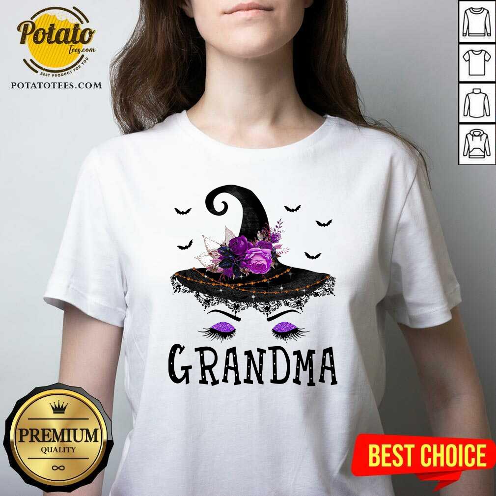 Pretty Grandma Witch Hat Halloween Shirt - Image 2