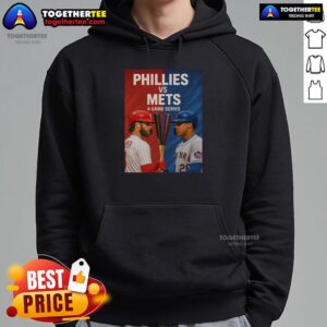 Alternative view of Original Philadelphia Phillies Vs New York Mets MLB 4 Game Series T-Shirt