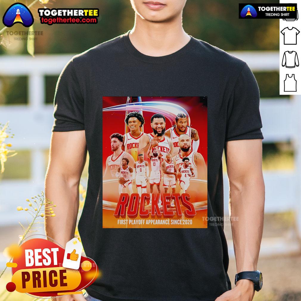 Top Houston Rockets First Playoff Appearance Since 2020 Poster T-Shirt