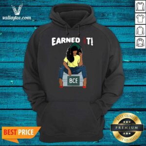 Alternative view of Sweet Earned It Bachelor Of Civil Engineering Bce Black Graduate Shirt