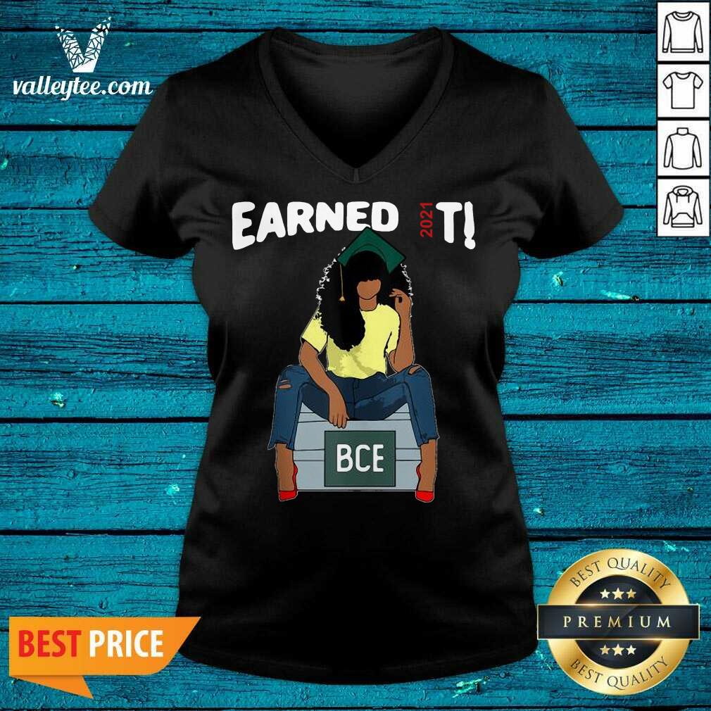 Sweet Earned It Bachelor Of Civil Engineering Bce Black Graduate Shirt - Image 5