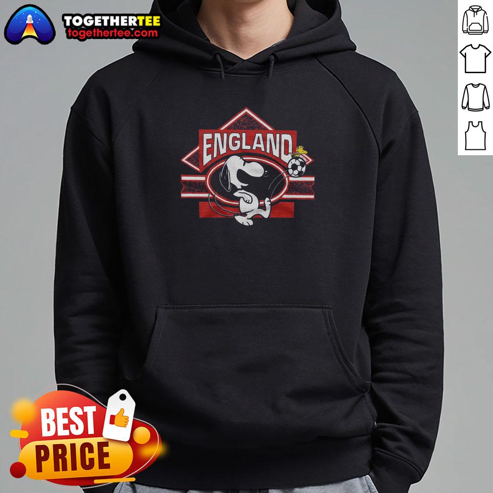 Top Peanuts Snoopy X England Soccer T-Shirt - Image 2