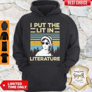 Alternative view of Good Jane Austen I Put The Lit In Literature Vintage Shirt