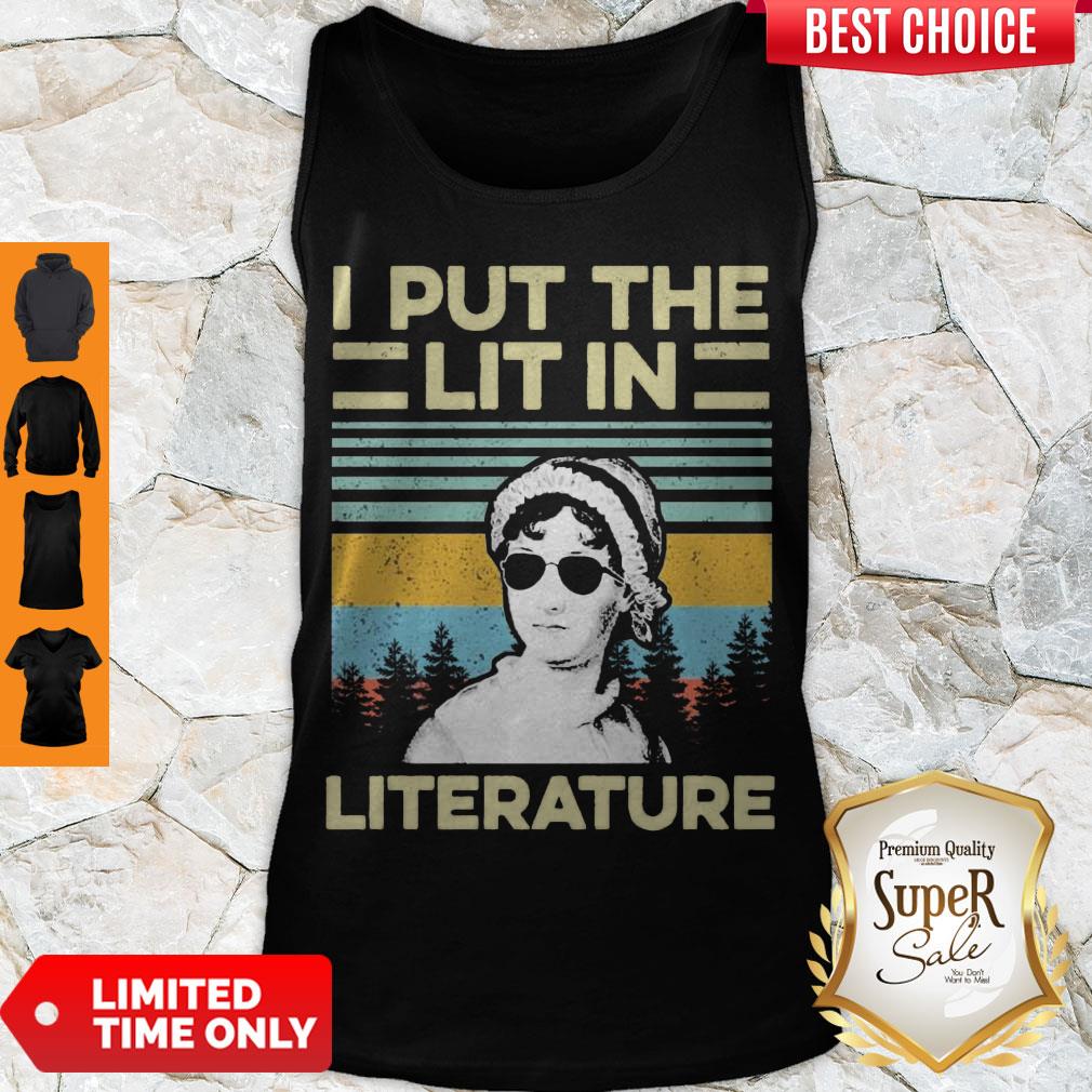 Good Jane Austen I Put The Lit In Literature Vintage Shirt - Image 4