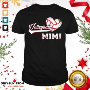 Happy Volleyball Mimi Heart Shirt