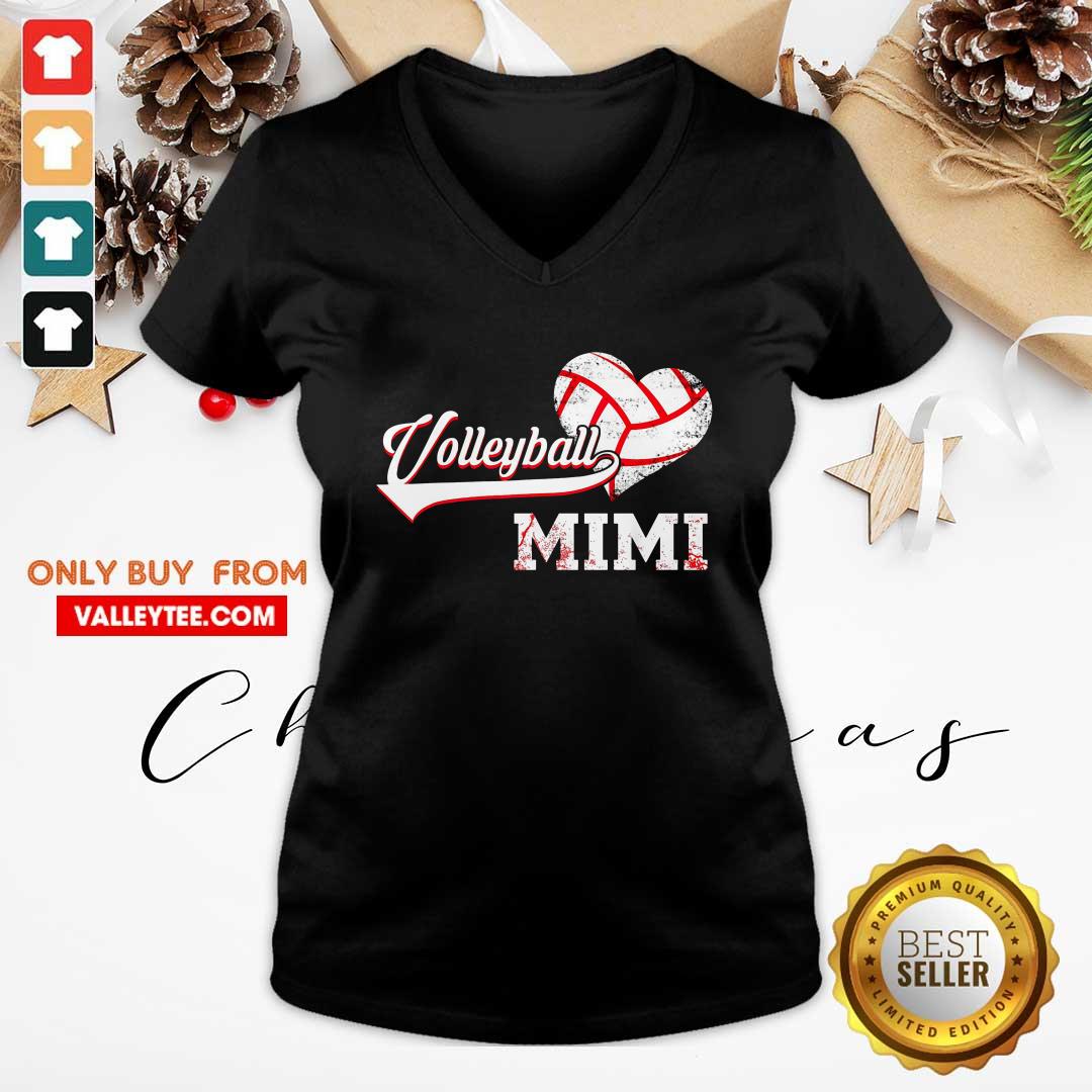 Happy Volleyball Mimi Heart Shirt - Image 3