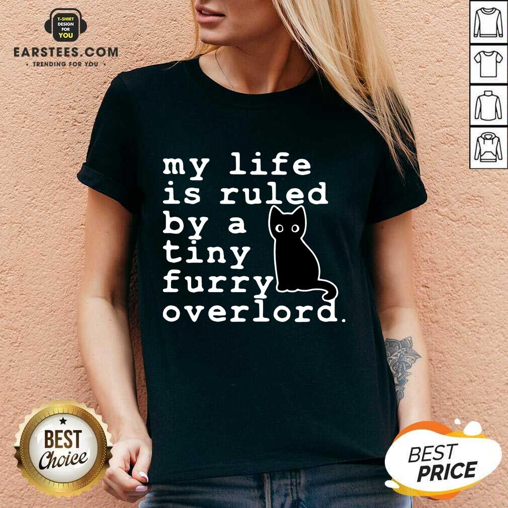 Hot Black Cat Life Tiny Furry Overlord Shirt - Image 5
