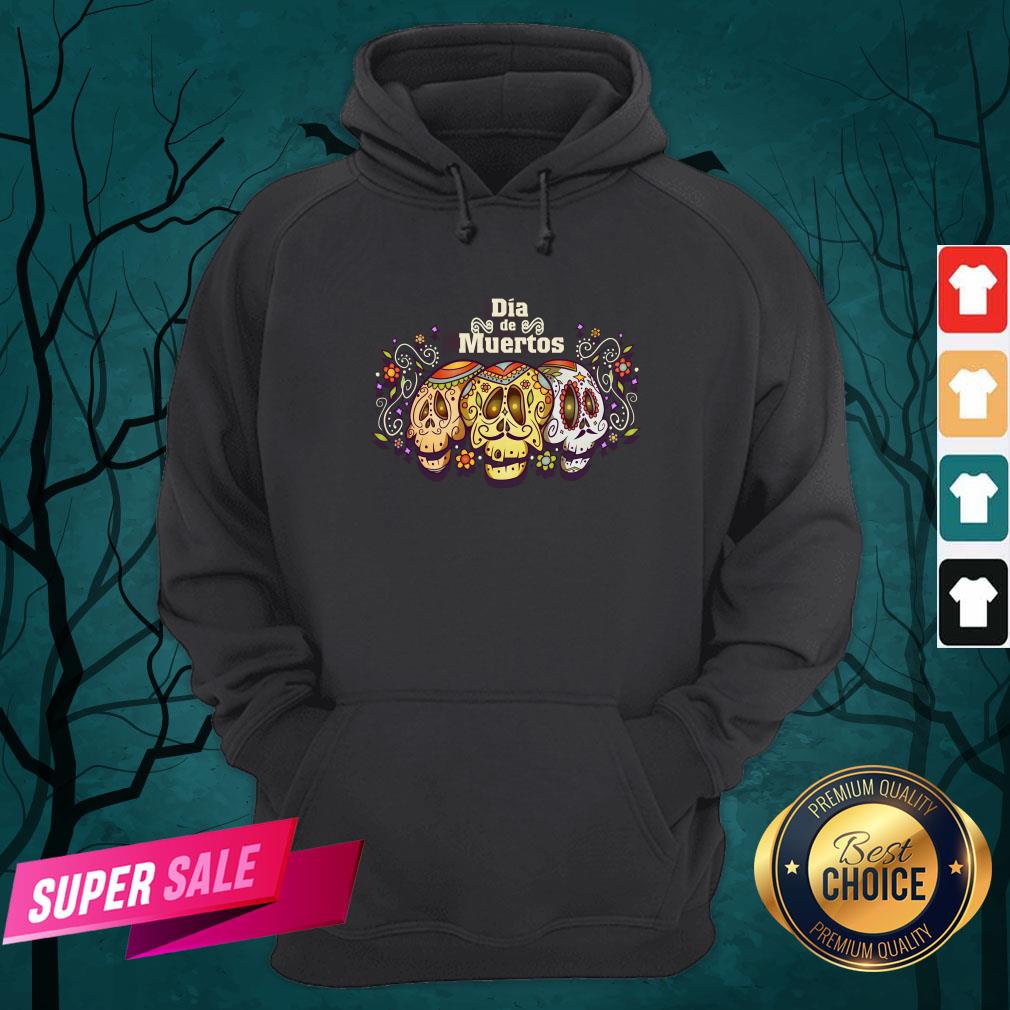Mexico Sugar Skull Dia De Muertos Day Dead Shirt - Image 3