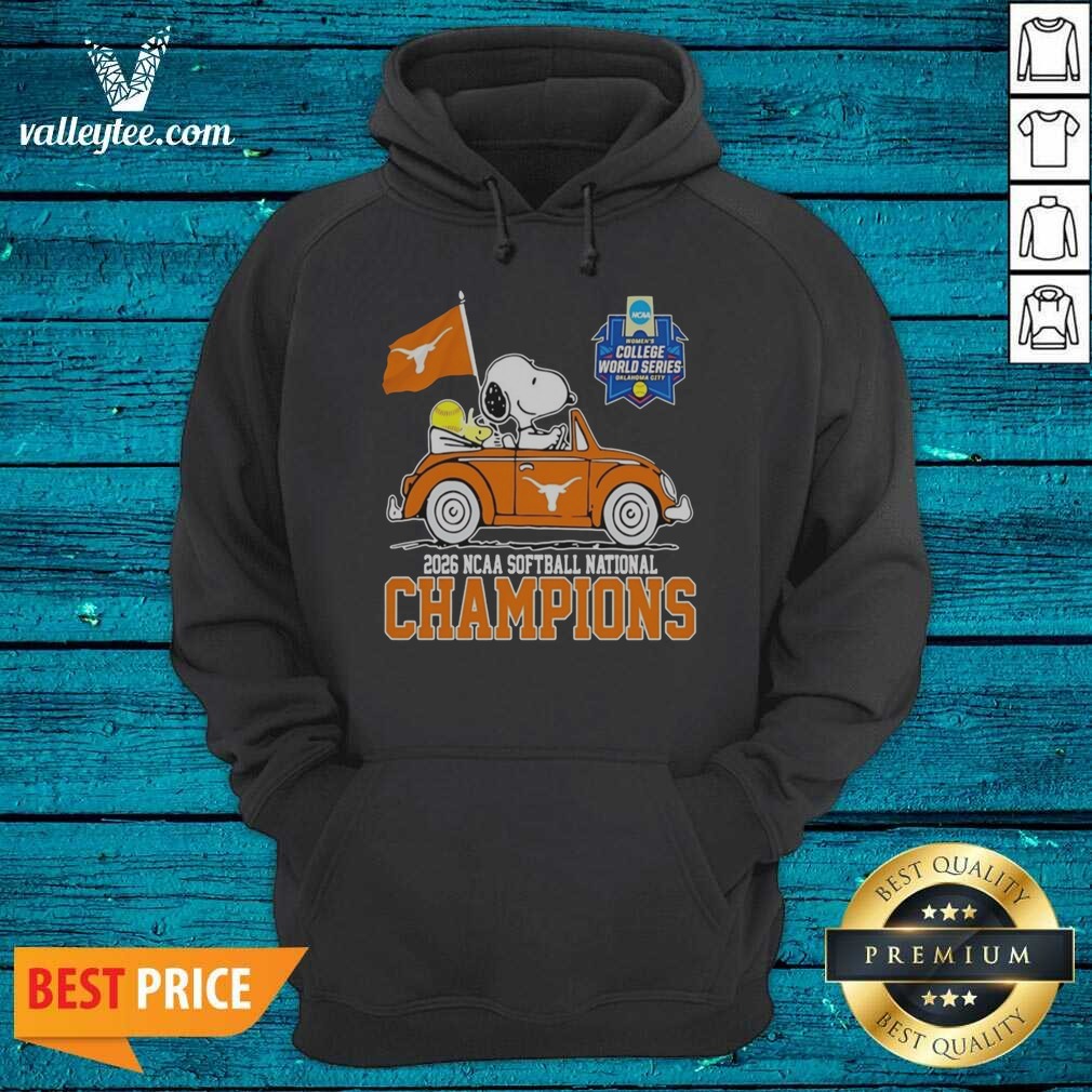 Official Snoopy Texas Longhorns 2026 NCAA Softball National Champions Oklahoma City Shirt - Image 2