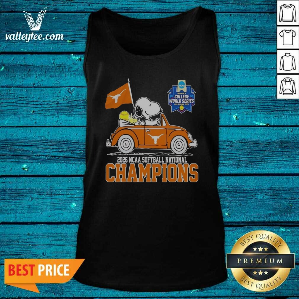 Official Snoopy Texas Longhorns 2026 NCAA Softball National Champions Oklahoma City Shirt - Image 4