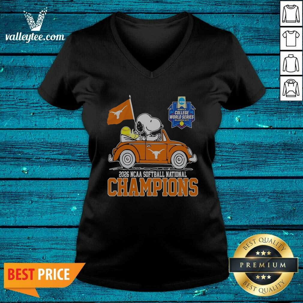 Official Snoopy Texas Longhorns 2026 NCAA Softball National Champions Oklahoma City Shirt - Image 5