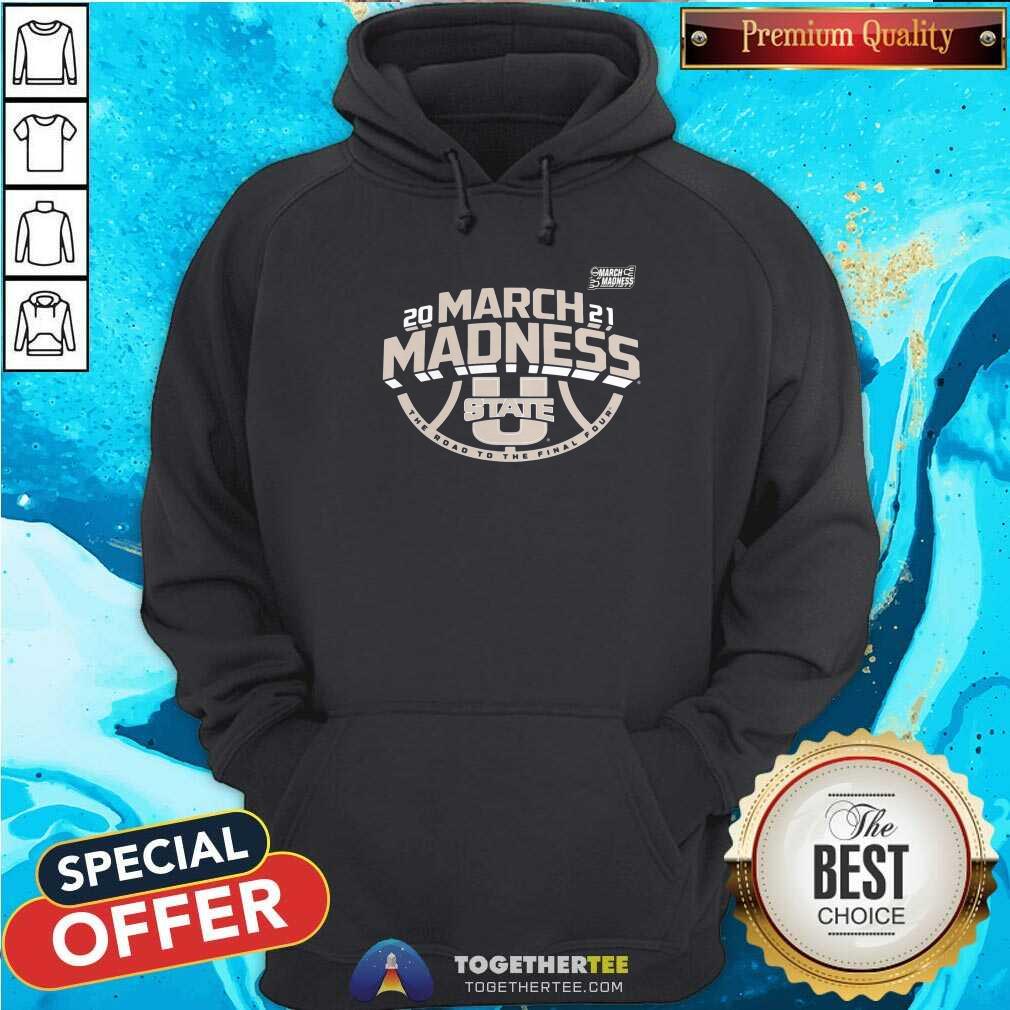 Pretty Utah State Aggies 2021 NCAA Basketball Tournament March Madness Bound Ticket Shirt - Image 5