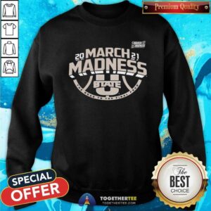 Alternative view of Pretty Utah State Aggies 2021 NCAA Basketball Tournament March Madness Bound Ticket Shirt