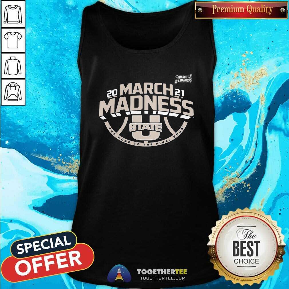 Pretty Utah State Aggies 2021 NCAA Basketball Tournament March Madness Bound Ticket Shirt - Image 4