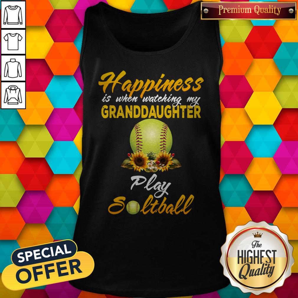 Nice Happiness Is When Watching My Granddaughter Play Softball Shirt - Image 4