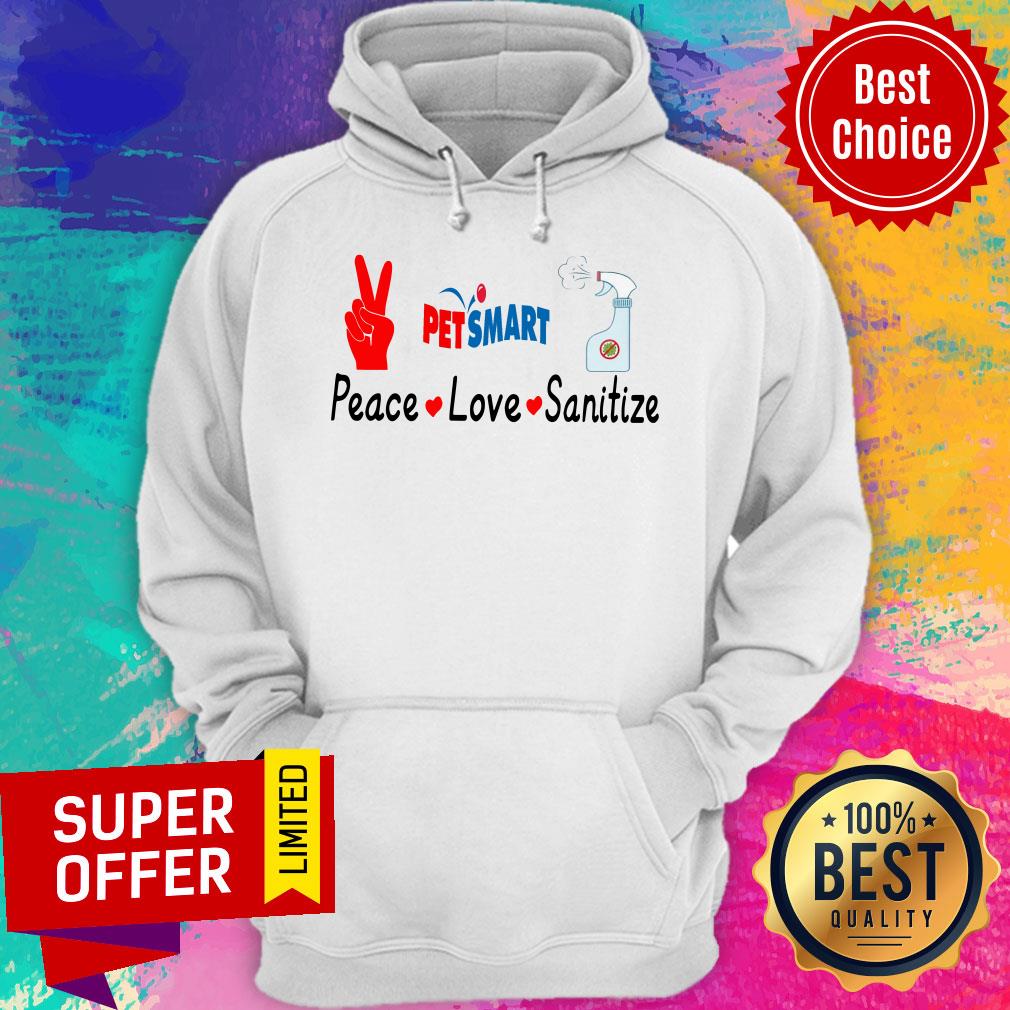 Official Petsmart Peace Love Sanitize Shirt - Image 3
