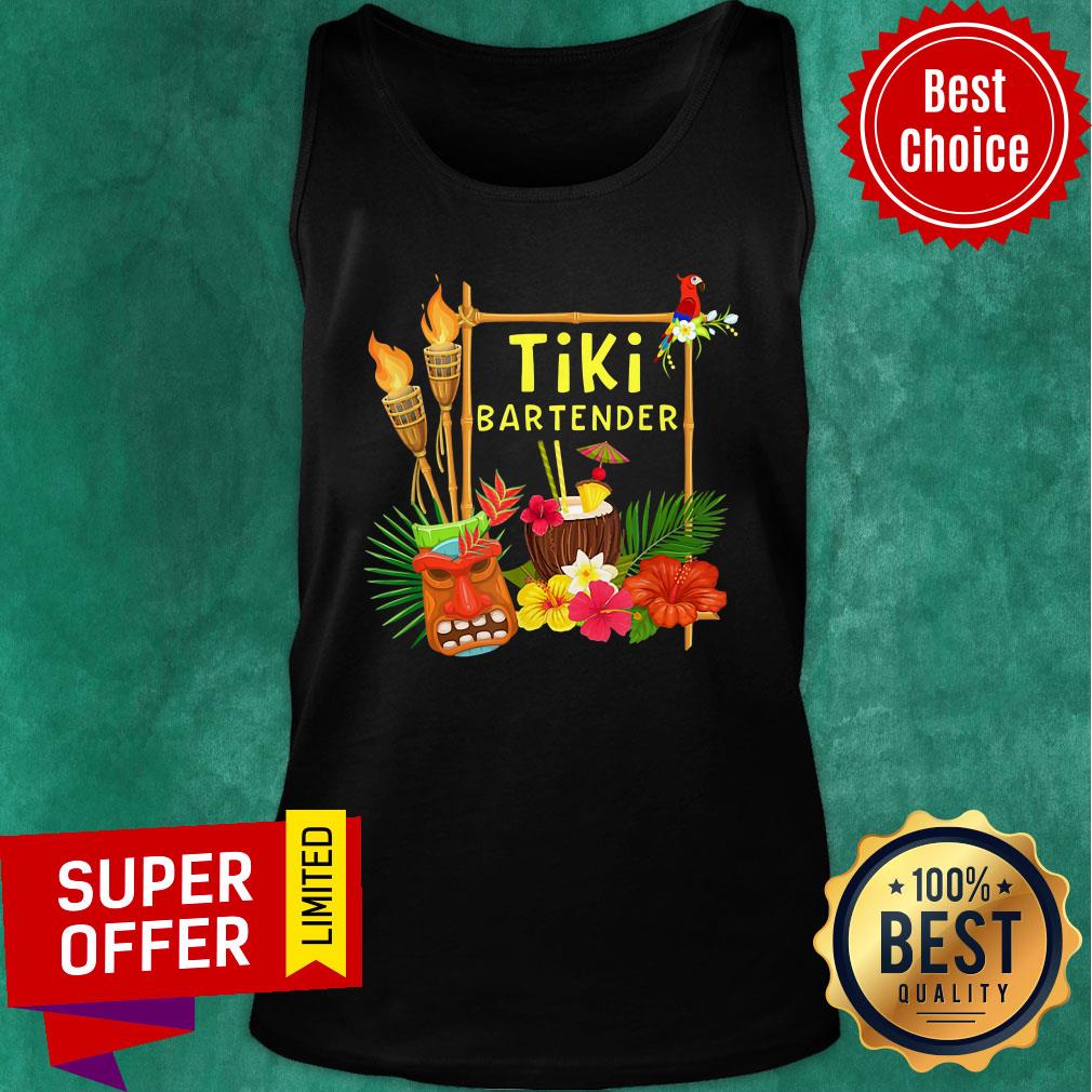 Tiki Bartender Hawaii Coktail Shirt - Image 3