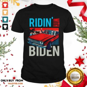 Wicked Riding With Biden Kamala Harris Joe Biden Vintage Retro Car Shirt