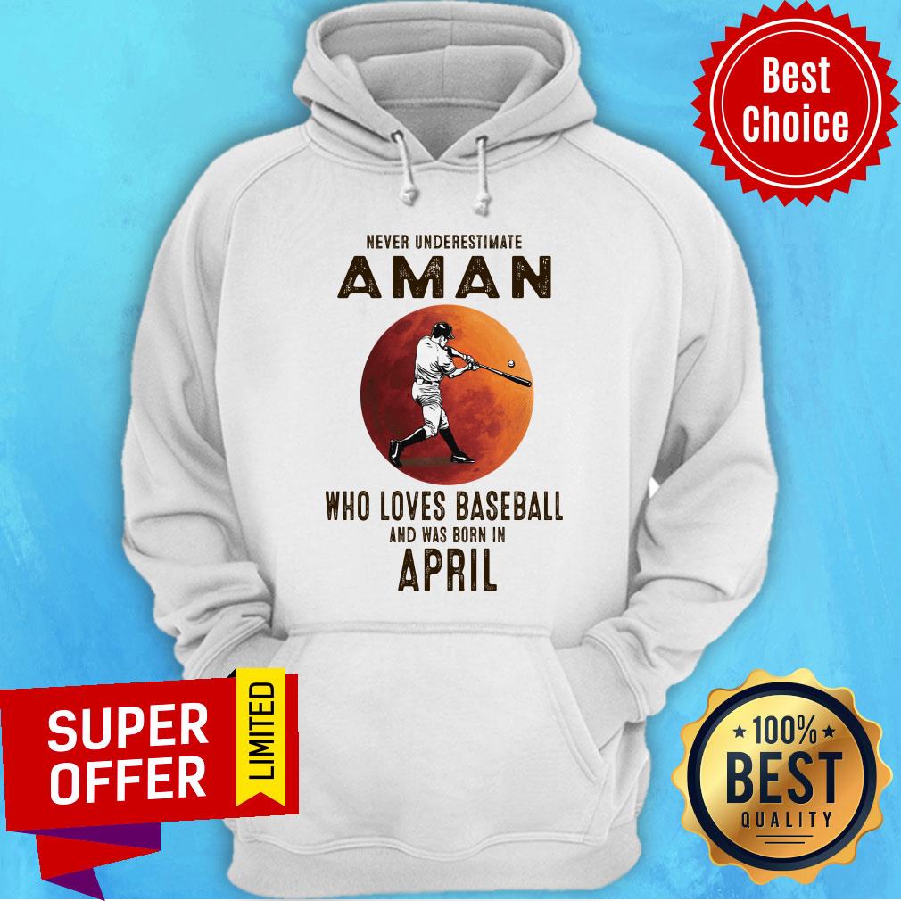Never Underestimate A Man Who Loves Baseball And Was Born In April Shirt - Image 2