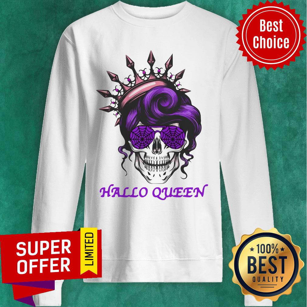Sugar Skull Hallo Queen Shirt - Image 5
