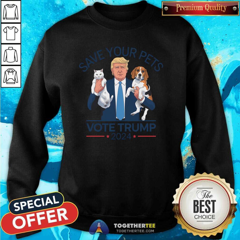 Good Save Your Pets Vote For Trump US Election 2024 T-Shirt - Image 5