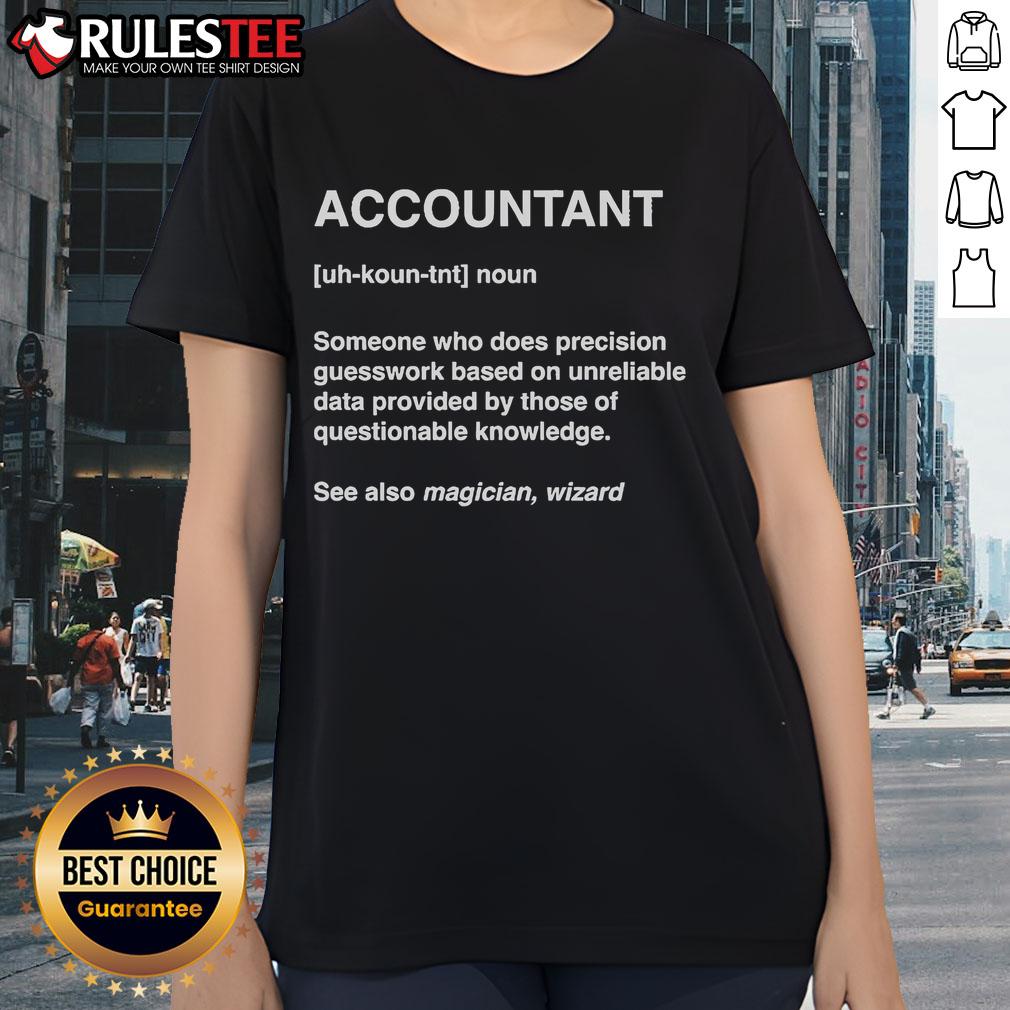 Official Accountant Wizard Definition T-Shirt - Image 3