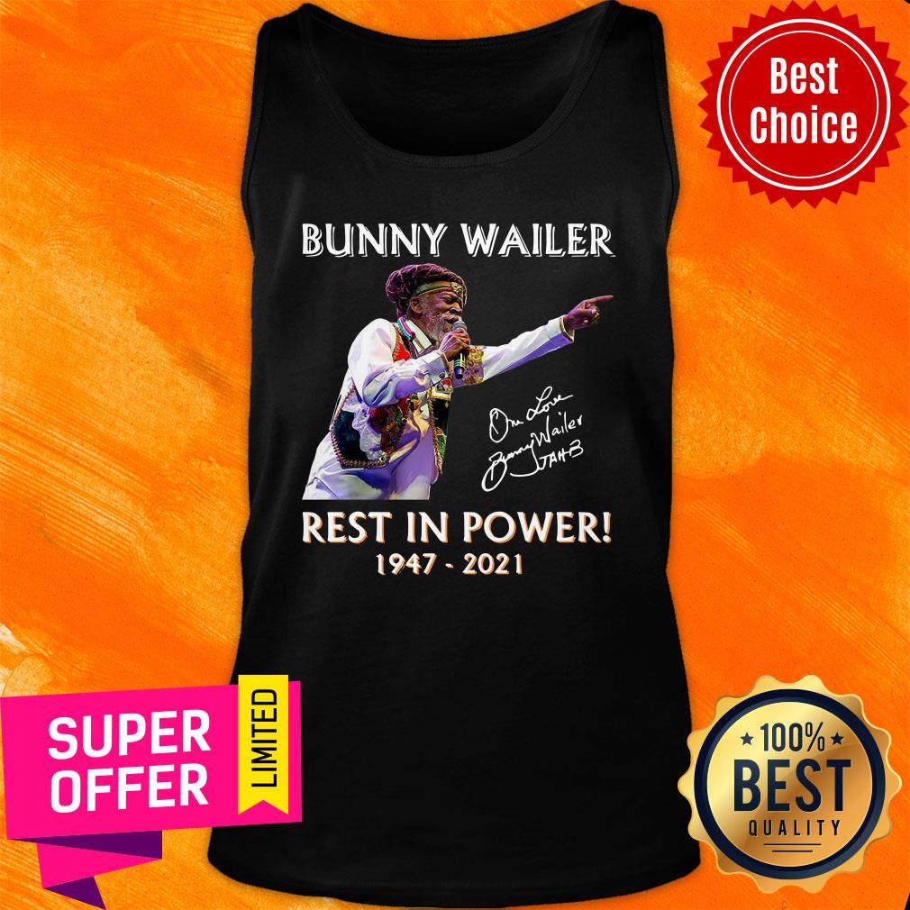 Official Bunny Wailer Rest In Power 1947 2021 Signature Shirt - Image 3