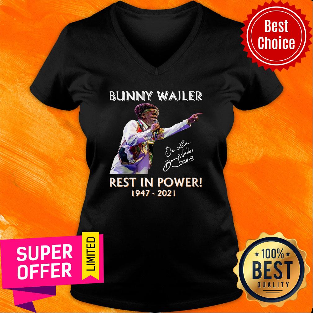 Official Bunny Wailer Rest In Power 1947 2021 Signature Shirt - Image 2