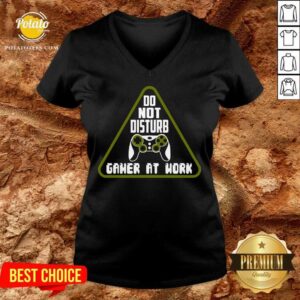 Alternative view of Awesome Do Not Disturb Gamer At Work Shirt