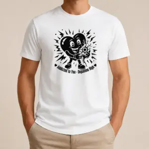 Official Dopamine Addicted To You Silhouette Love Shirt