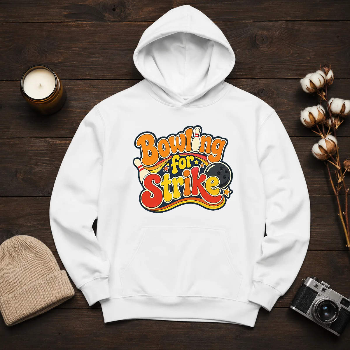 Funny Bowling For Strike Groovy Retro Shirt - Image 6