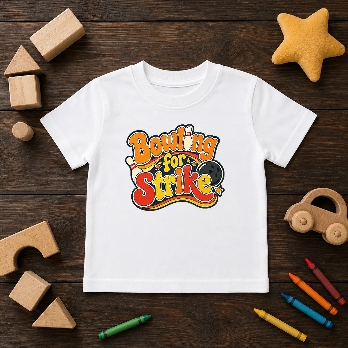 Funny Bowling For Strike Groovy Retro Shirt - Image 9