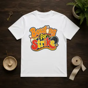 Funny Bowling For Strike Groovy Retro Shirt