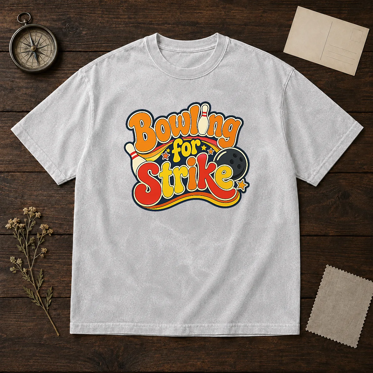 Funny Bowling For Strike Groovy Retro Shirt - Image 8