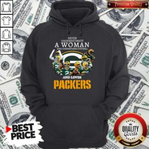 Alternative view of Official Never Underestimate A Woman Who Understands Baseball And Loves Packers Shirt