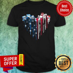 Heart American Flag Baking Shirt