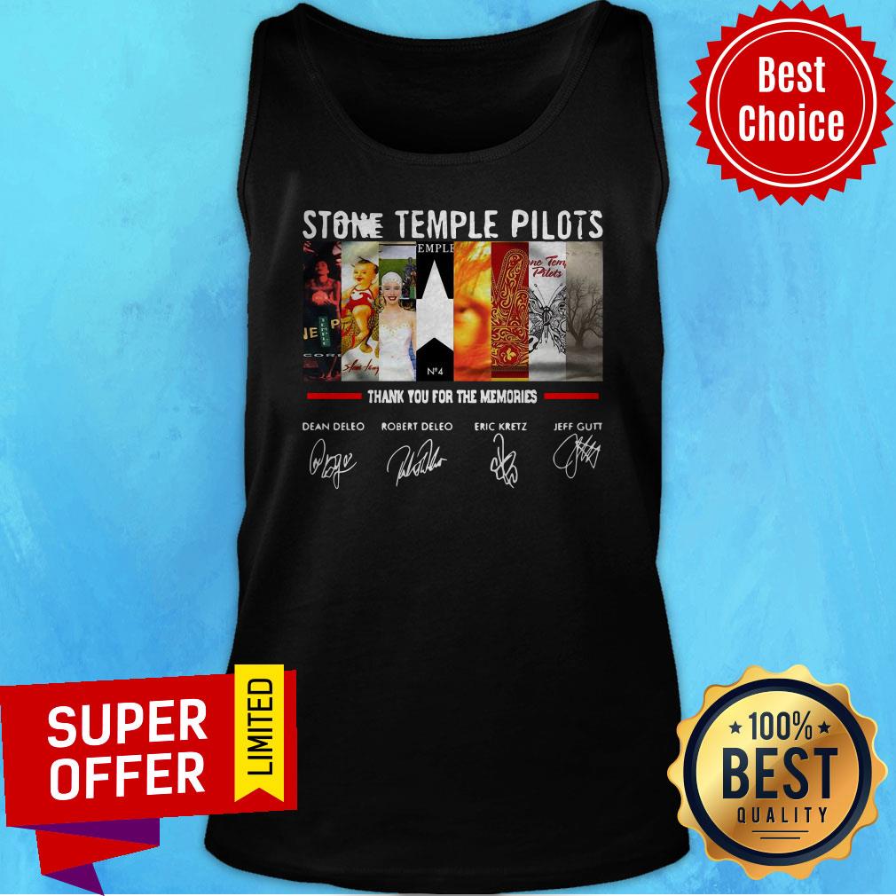 Nice Stone Temple Pilots Thank You For The Memories Signatures Shirt - Image 4