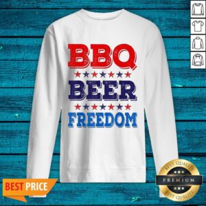 Alternative view of Super Nice BBQ Beer Freedom USA Shirt