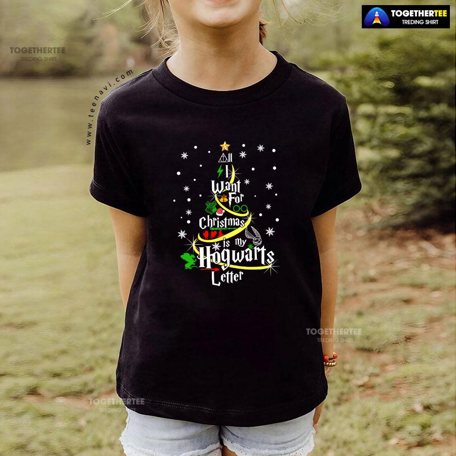 All I Want For Christmas Is My Hogwarts Letter Harry Potter T-Shirt - Image 5