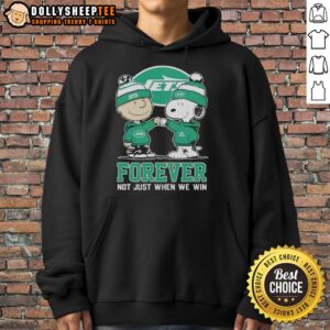 Alternative view of Top New York Jets X Charlie Brown Vs Snoopy Forever Not Just When We Win T-Shirt